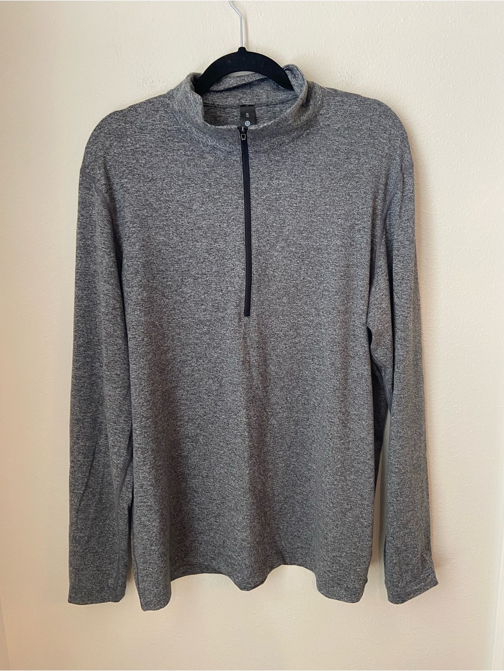 Lululemon Heathered Gray Quarter Zip Pullover XL